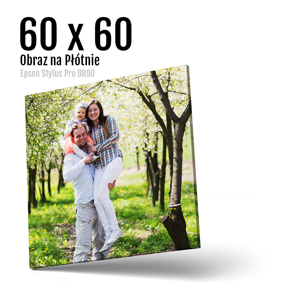 12 Foto obrazy drukowane na płótnie Odbitki Micuda 60x60 cm Kwadrat