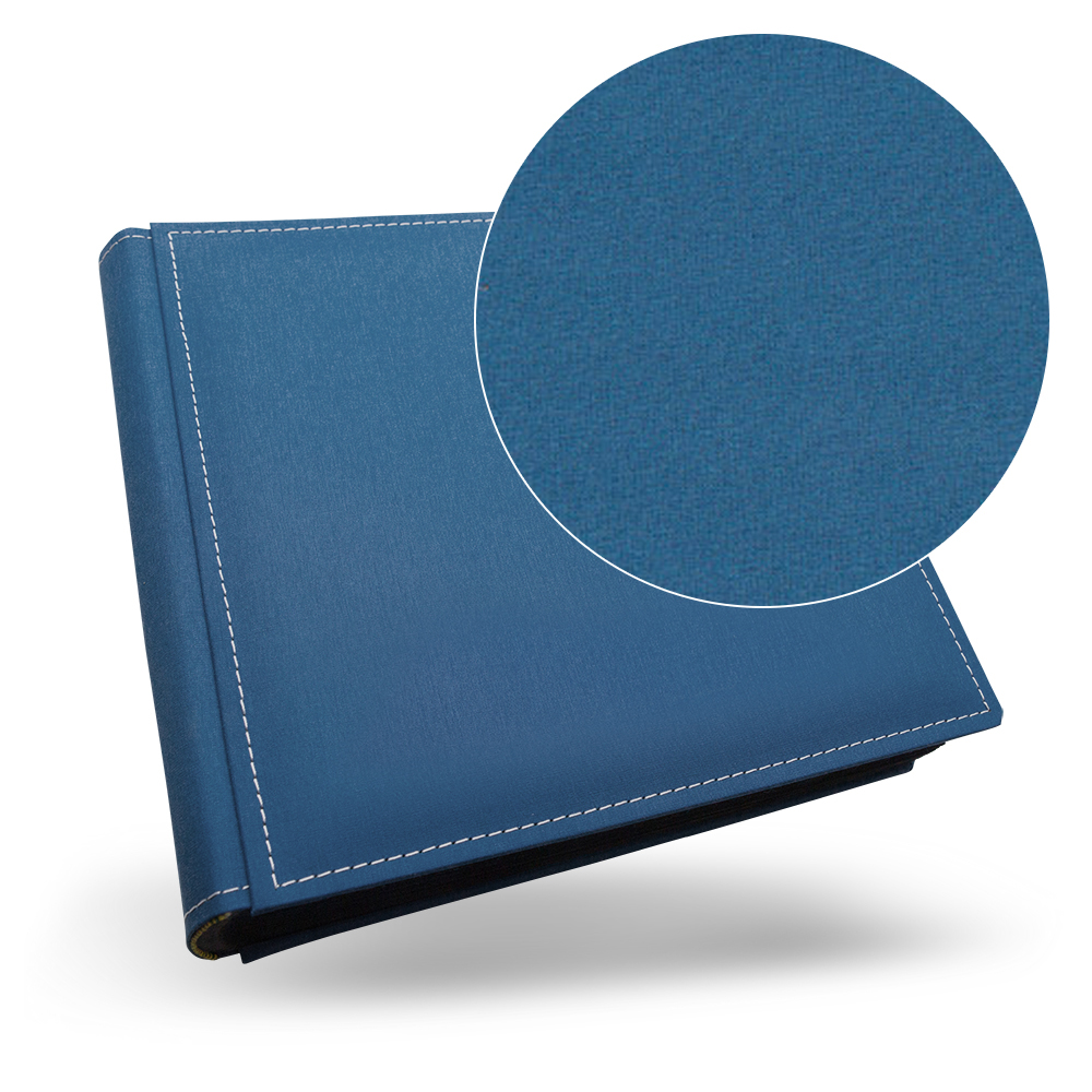 Album Tradycyjny Na Wklejanie 30x30 - Tekstura 10 - MATERIAŁY TEKSTYLNE 11 - Nieieski Tekstylny