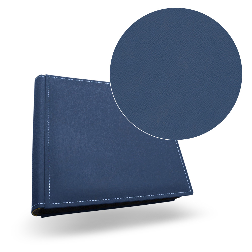 Album Tradycyjny Na Wklejanie 23x23 - 20 - Eko Skóra 24 - Niebieski Faktura