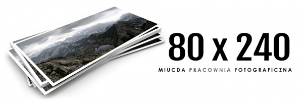 Odbitki Panoramiczne 80x240 wydruki zdjęć na papierze fotograficznym