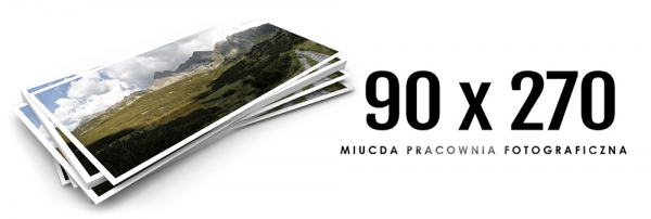 Odbitki Panoramiczne 90x270 wydruki zdjęć na papierze fotograficznym